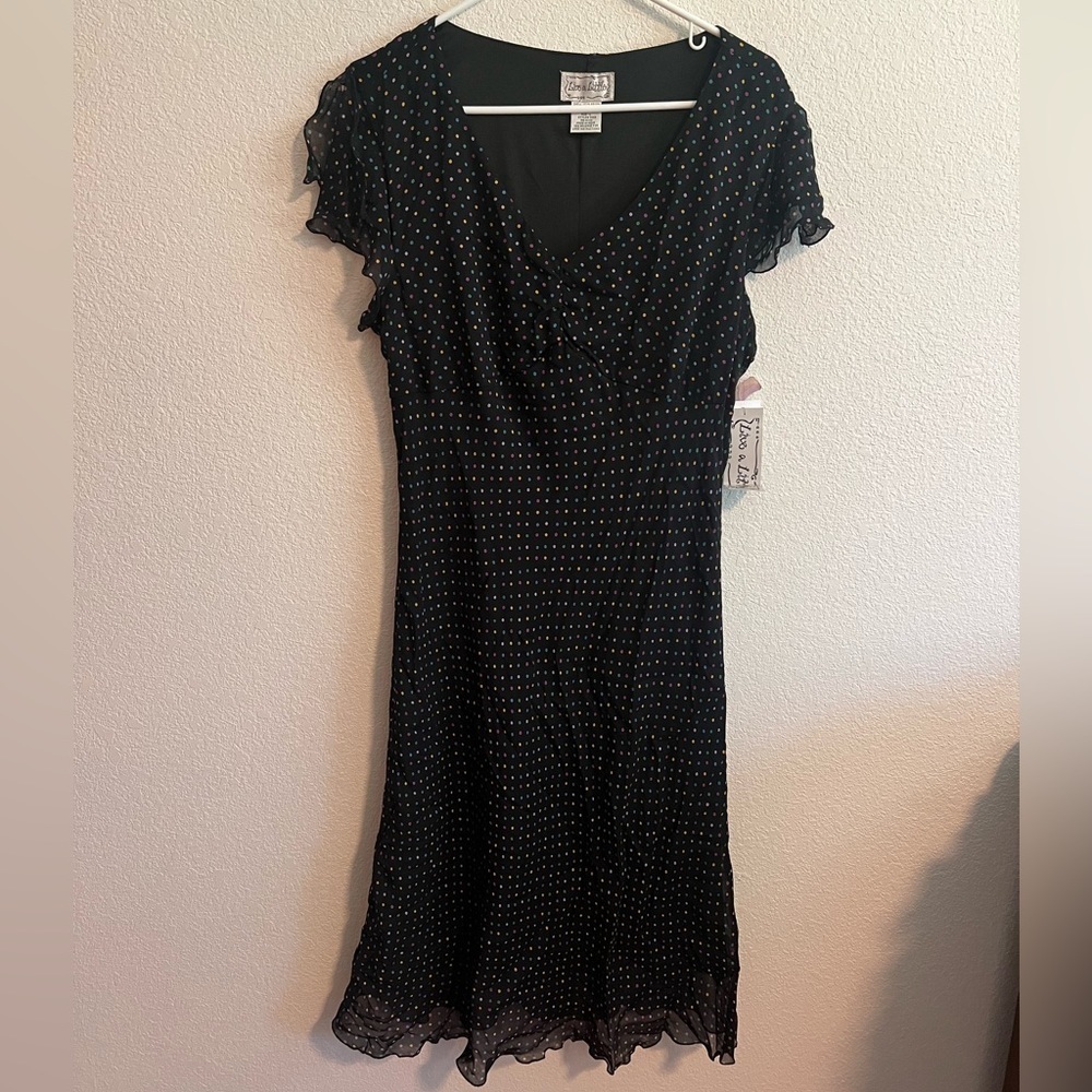 NWT Live a Little Polka Dot Dress Size Large